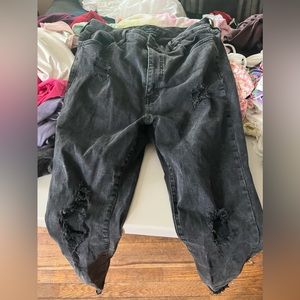 Aéropostale Black ripped jeans